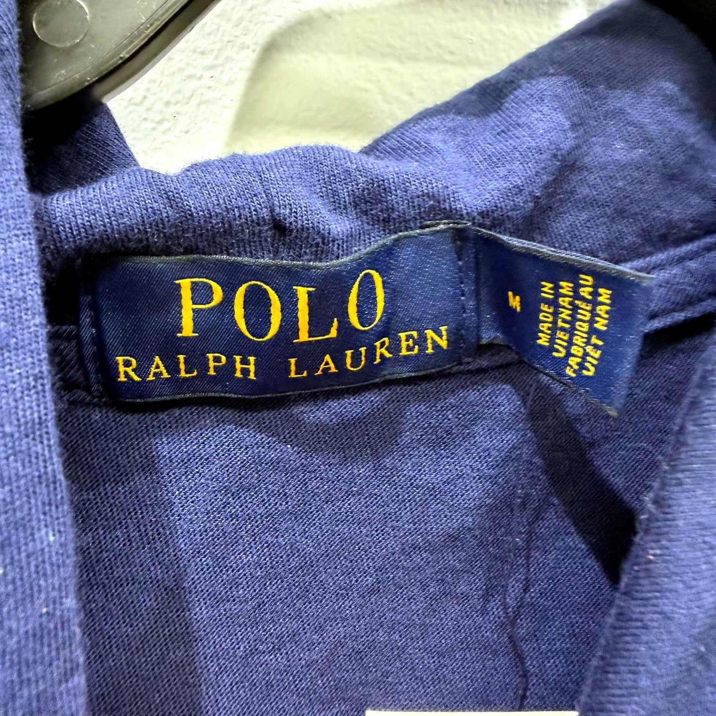 Polo Ralph Lauren Mens Pullover Sweatshirt Navy Blue and White Striped Size NEW