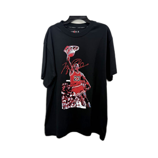 Jordan Mens Basketball Graphic Tee Shirt in Black Size M