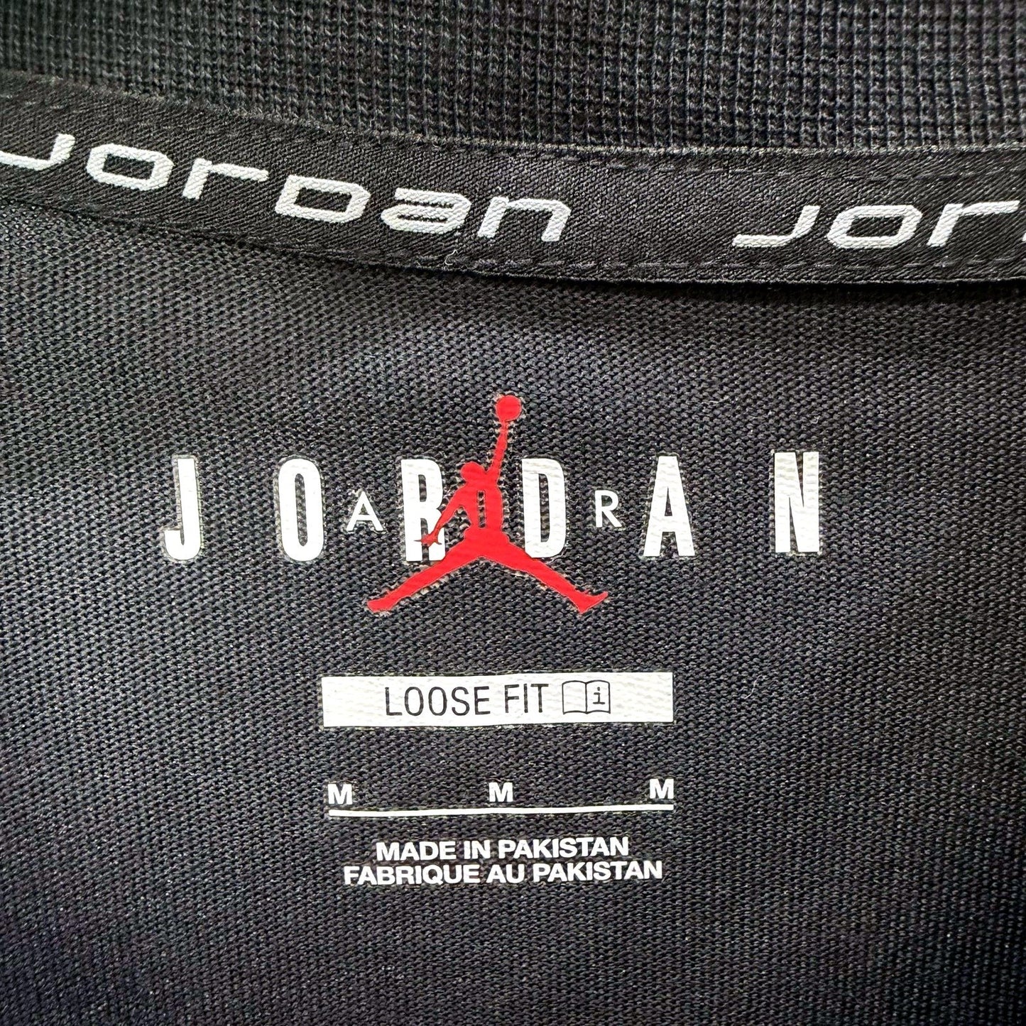 Jordan Mens Basketball Graphic Tee Shirt in Black Size M