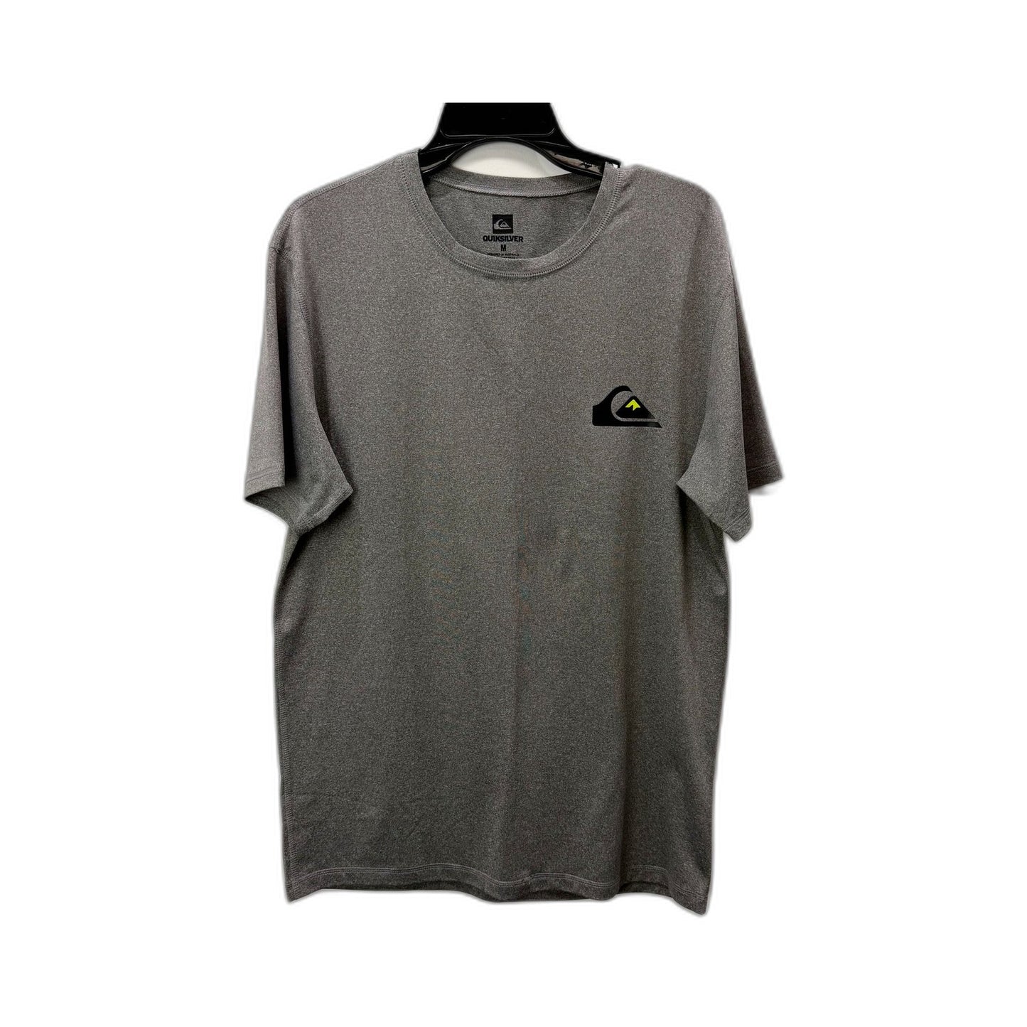 Quiksilver Mens Pullover Sweatshirt Gray Nylon Mountain Graphic Logo Size M