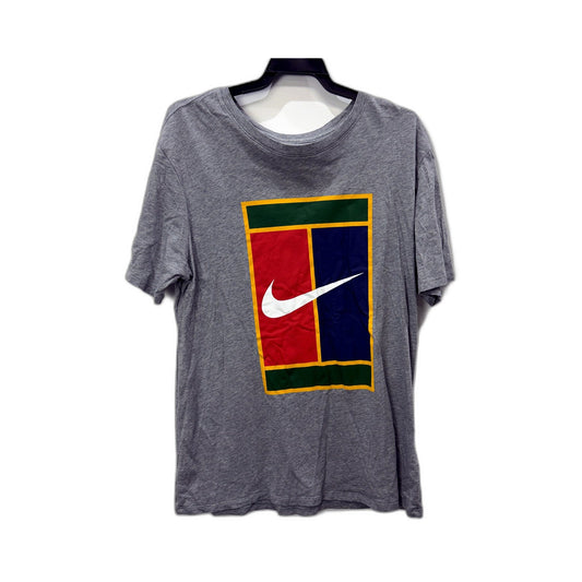Nike Mens Gray Pullover Sweatshirt - Comfortable Cotton Size L