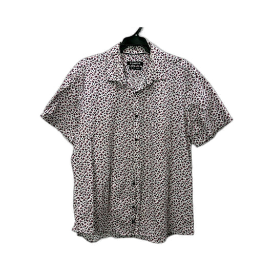 Connor Mens Button-Down Shirt Multi Color Floral Print Casual Cotton Size XL