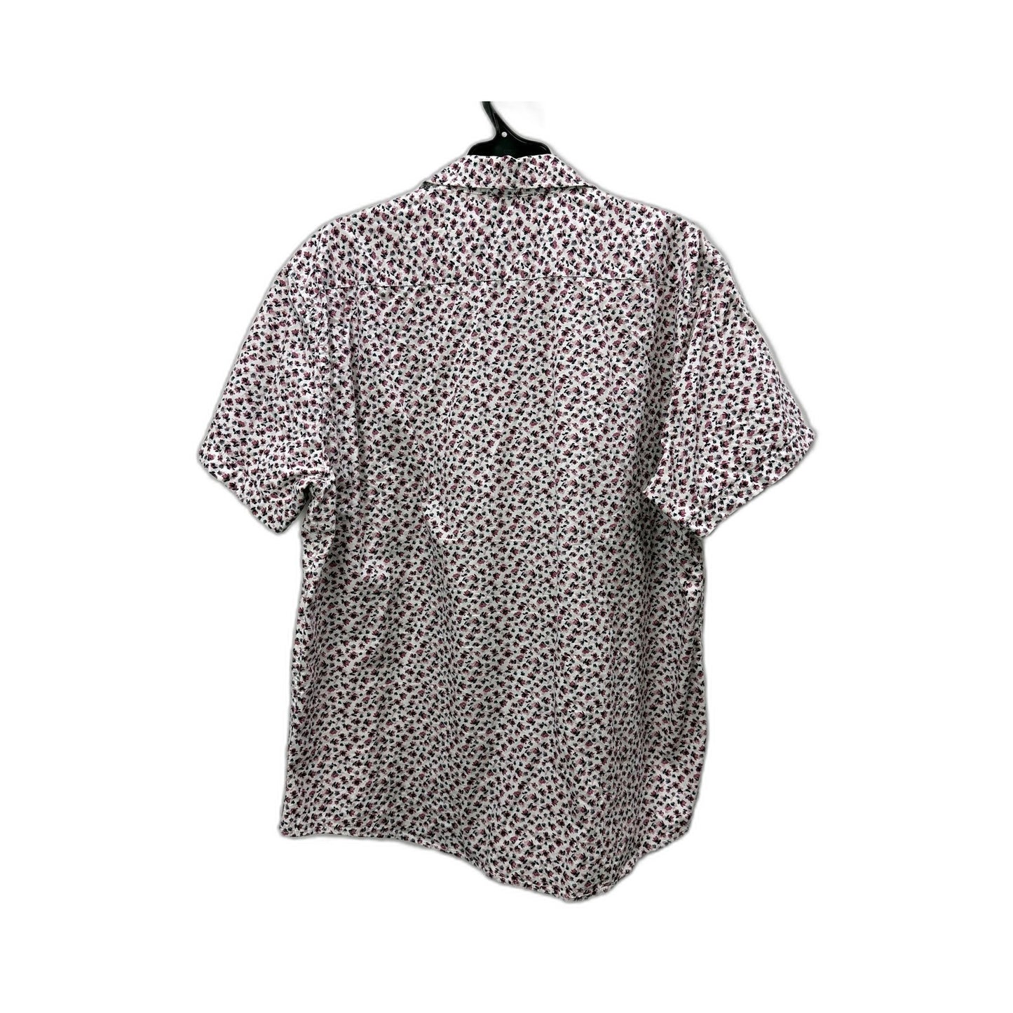Connor Mens Button-Down Shirt Multi Color Floral Print Casual Cotton Size XL