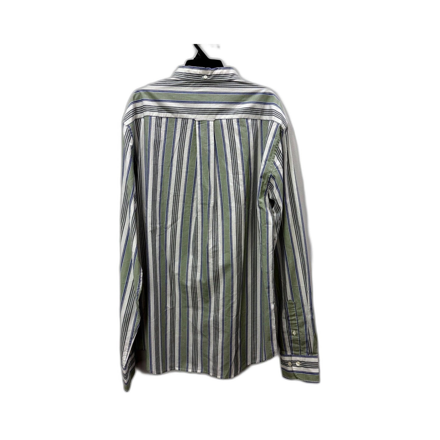 Gant Mens Button-Down Striped Cotton Shirt Regular Fit Multi Color Size L NEW
