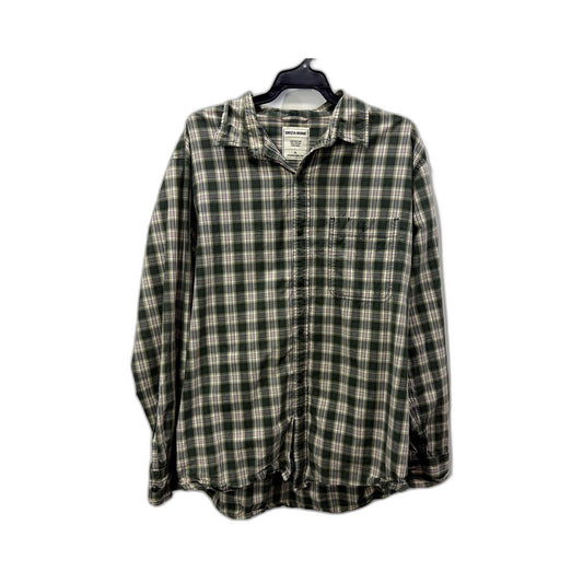 Driza-Bone Mens Plaid Button-Down Shirt Cotton Casual Multi Color Size XL