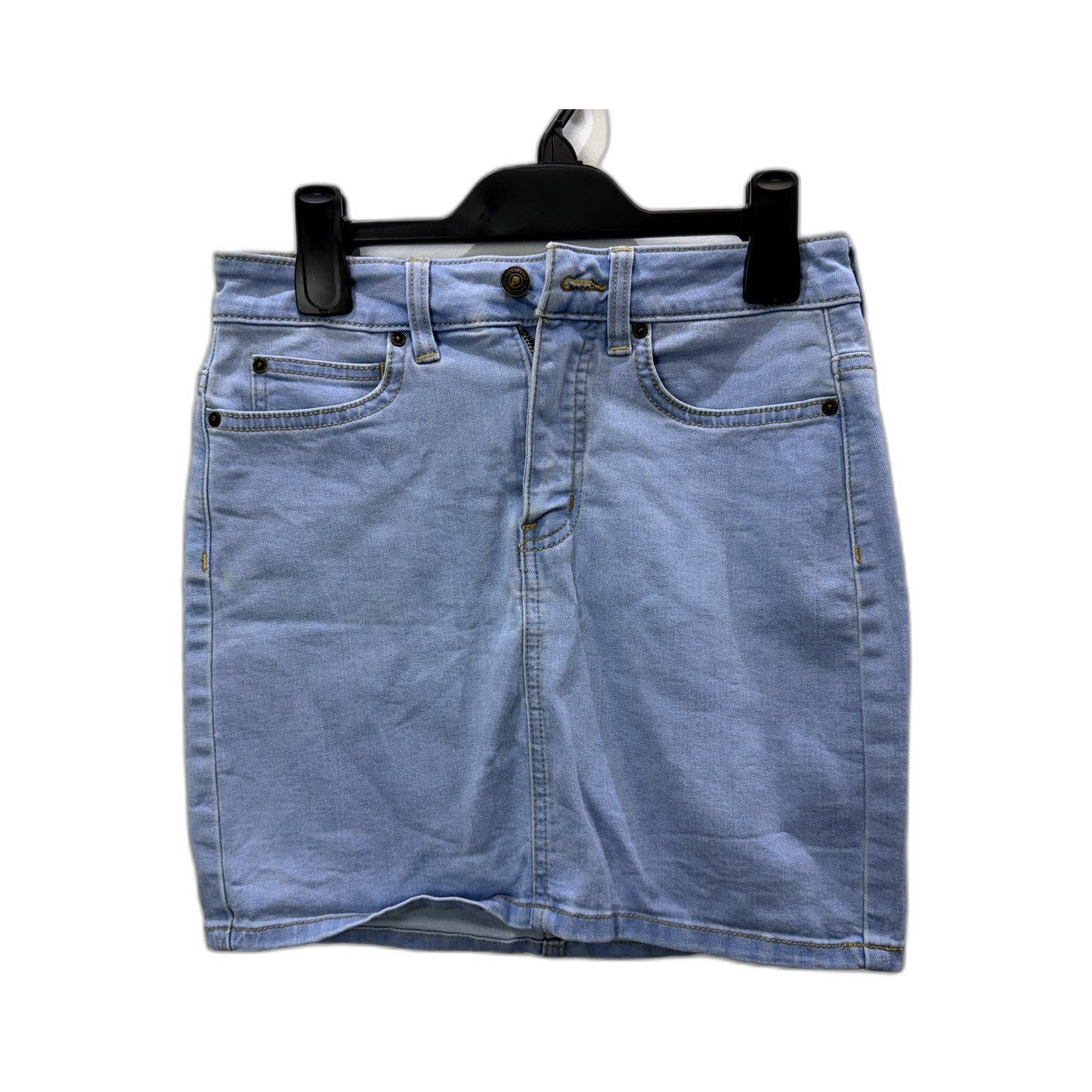 Rip Curl Womens Light Blue Denim Skirt for Casual Wear, Size 8