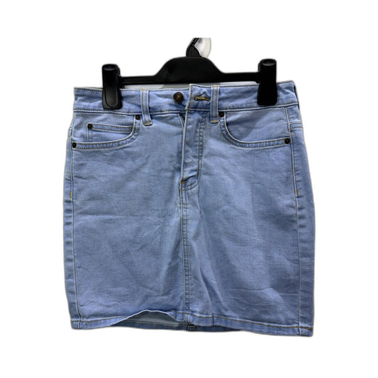 Rip Curl Womens Light Blue Denim Skirt for Casual Wear, Size 8