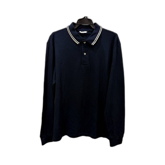 C&A Mens Navy Blue Pullover Sweatshirt Casual Cotton Sweater Size L
