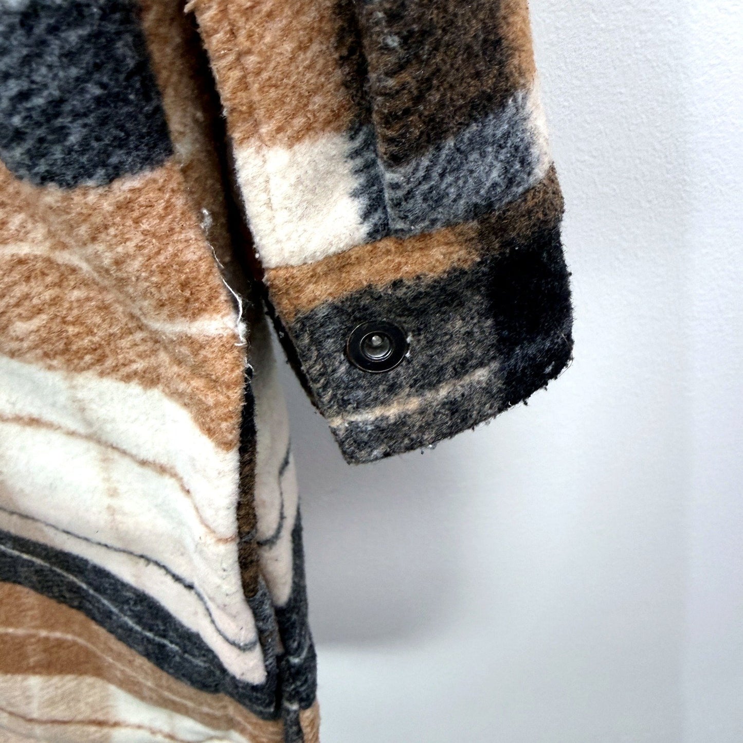 Avella Womens Plaid Fleece Jacket - Soft Warm Multi Color Size 20