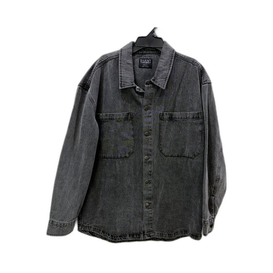 Silent Theory Mens Gray Denim Jacket for Small Sizes Size Small