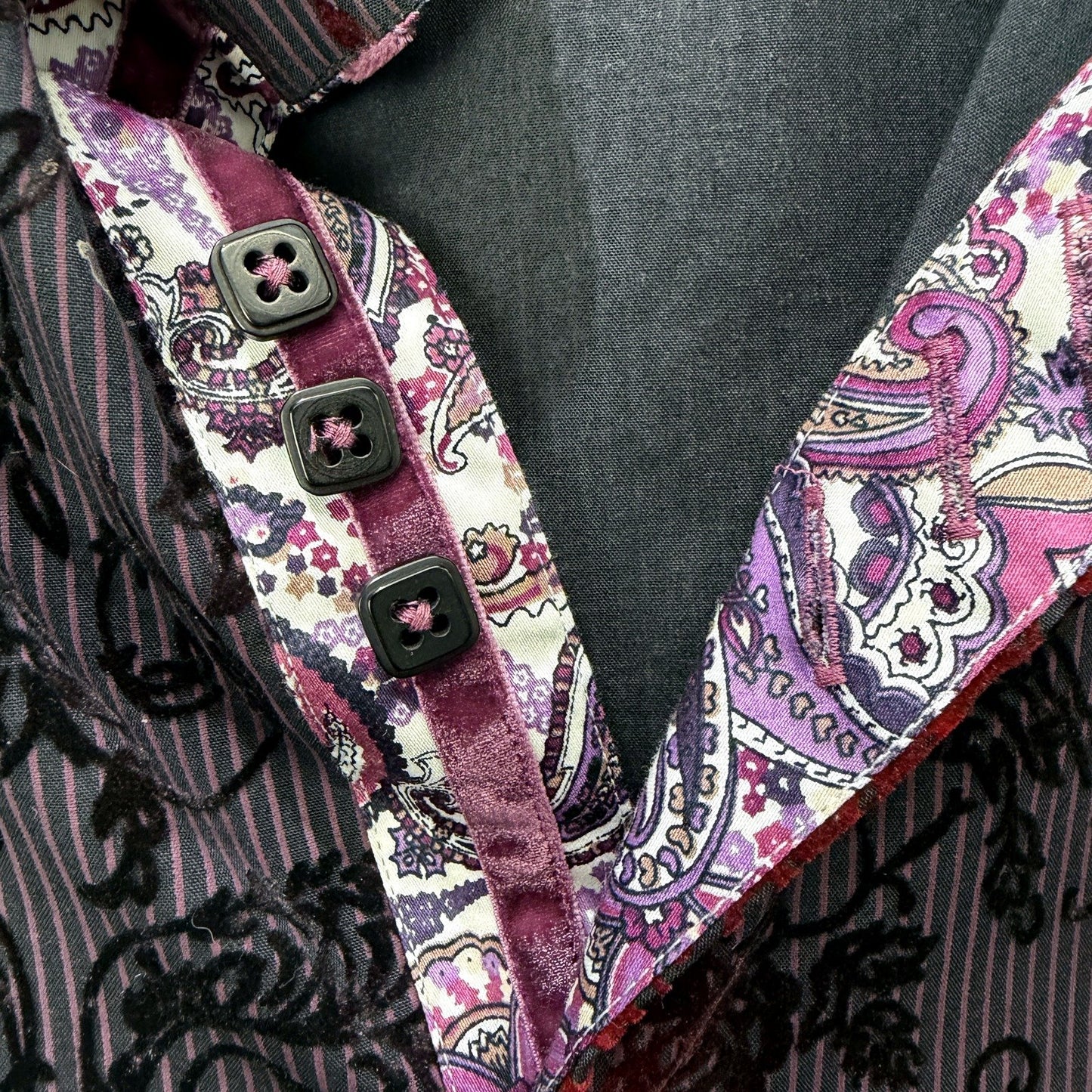 Pure Blakk Mens Slim Fit Button-Down Shirt Floral Print Multi Color Size 2XL
