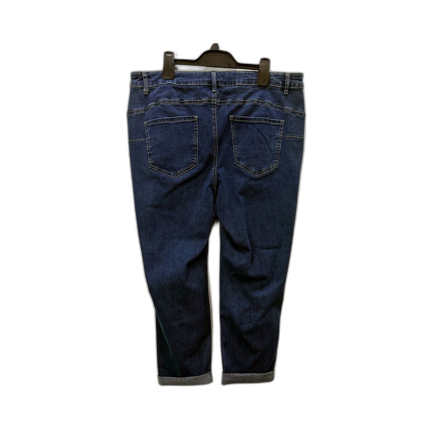 Regatta Wardrobe Womens Dark Denim Staple Pants Recycled Cotton Size 16 NEW