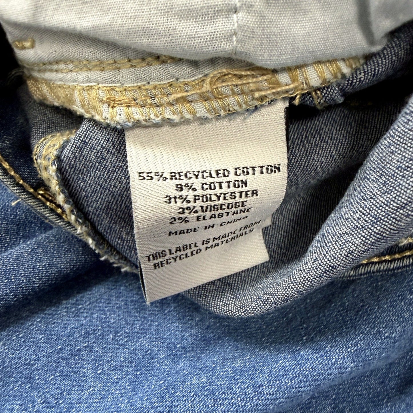 Regatta Wardrobe Womens Dark Denim Staple Pants Recycled Cotton Size 16 NEW