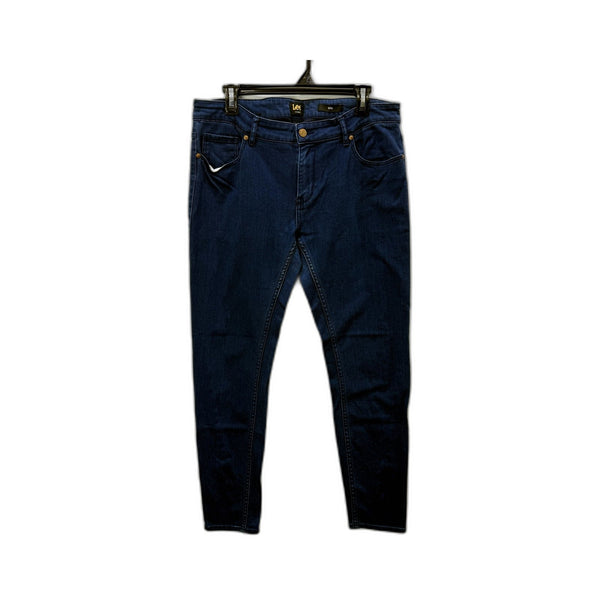 Lee Womens Dark Blue Denim Short Jeans for Petite Sizes 14 Size 14 Short