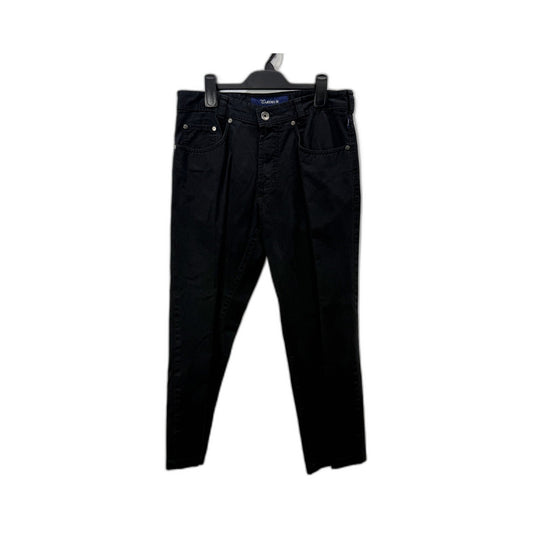 Atelier Gardeur Mens Black Cotton 5-Pocket Jeans, Size 32/32