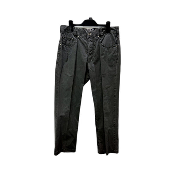 Gardeur Mens Gray Relaxed Fit Cotton Elastane Cargo Pants Size 32/32