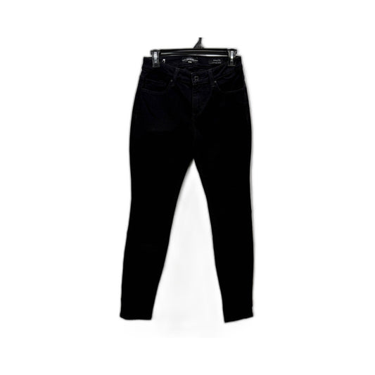 Guess Womens Skinny Mid Rise Black Cotton Denim Jeans Size 28 NEW