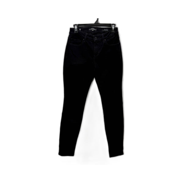 Guess Womens Skinny Mid Rise Black Cotton Denim Jeans Size 28 NEW