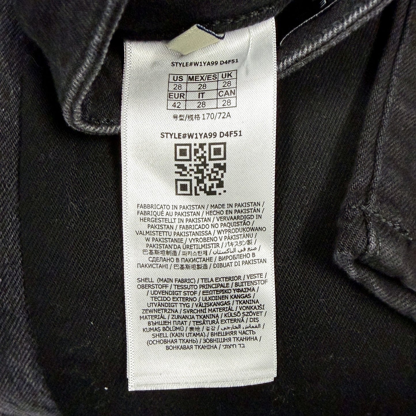Guess Womens Skinny Mid Rise Black Cotton Denim Jeans Size 28 NEW