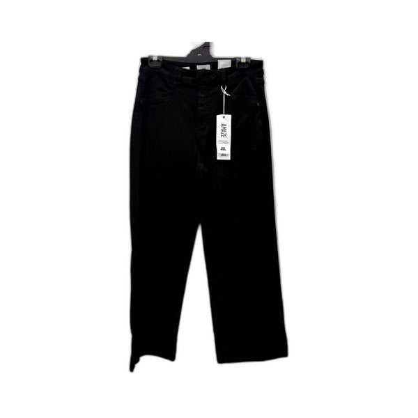 Just Jeans Womens Black Wide Leg High Rise Ankle Length Pants Size 10 Size NEW