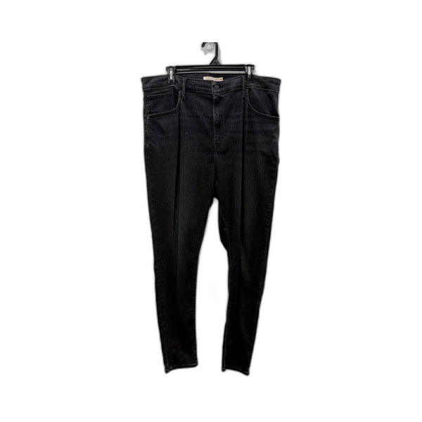 Levi's Womens Mile High Super Skinny Black Jeans for Plus Size 18W