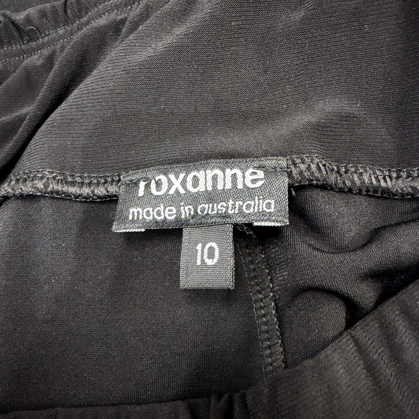 Roxanne Womens Harem Pants - Loose Fit, Drawstring Waist, Black, Size 10