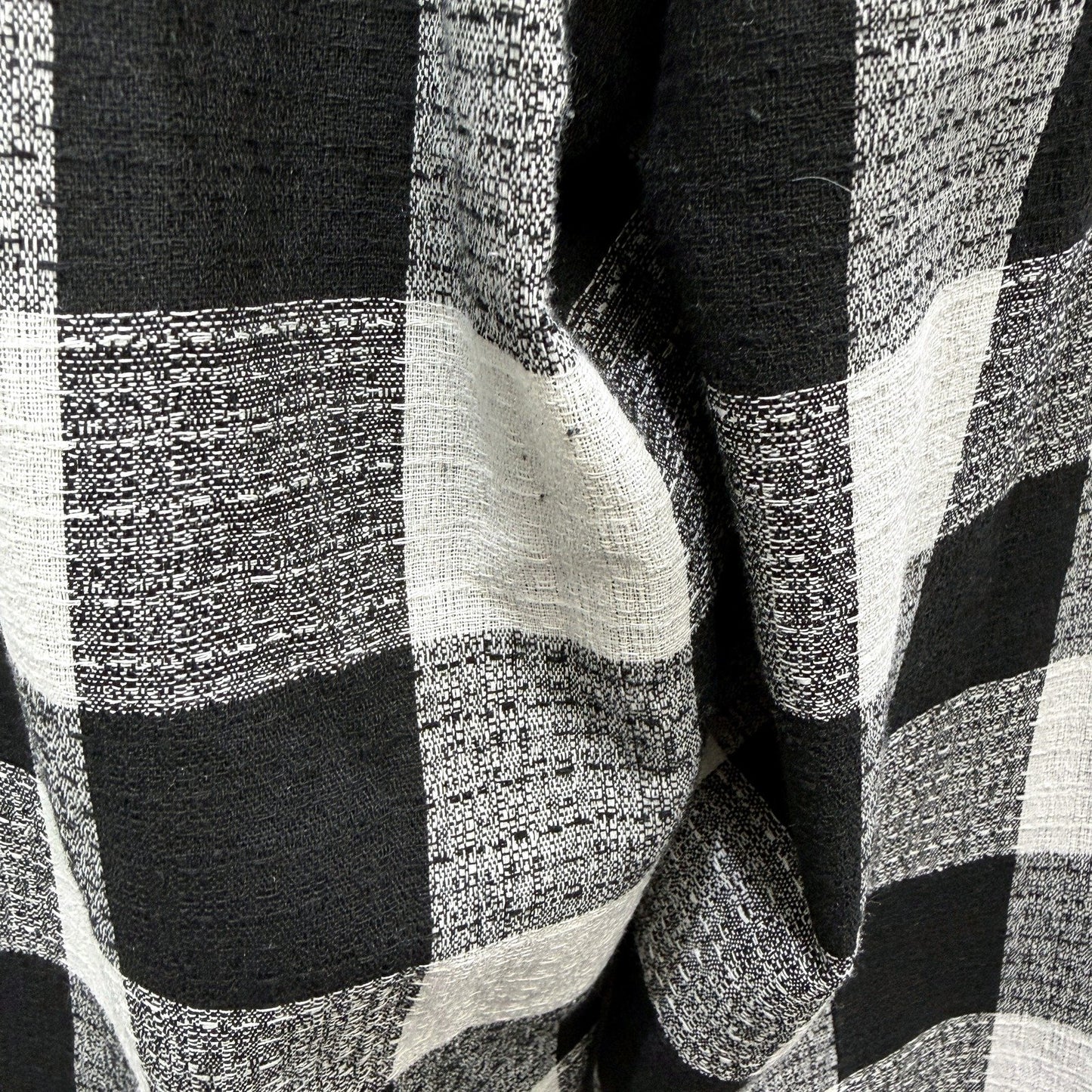 Atmos & Here Womens Plaid Pants in Black and White Checkered, Size 16