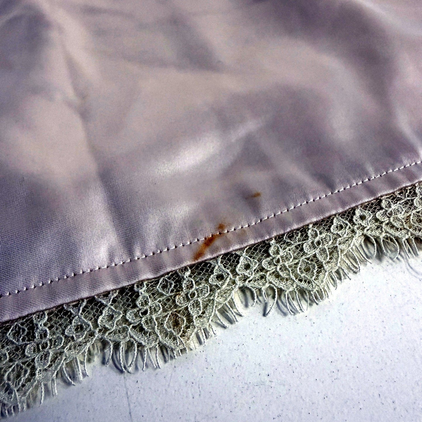 Princess Polly Womens Satin Mini Skirt with Cream Lace Trim, Size 8