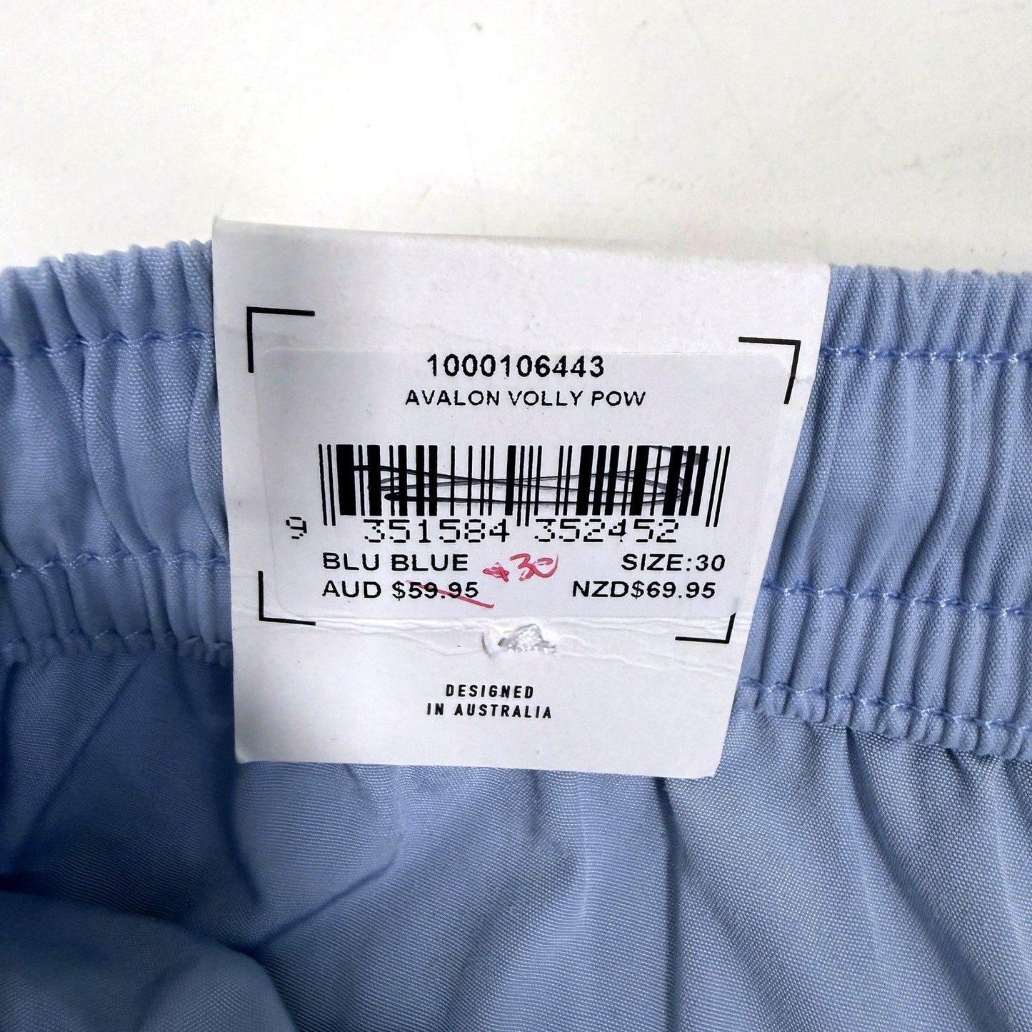 Arvust Womens Lightweight Casual Comfortable Swim Shorts in Blue Size 14 NEW
