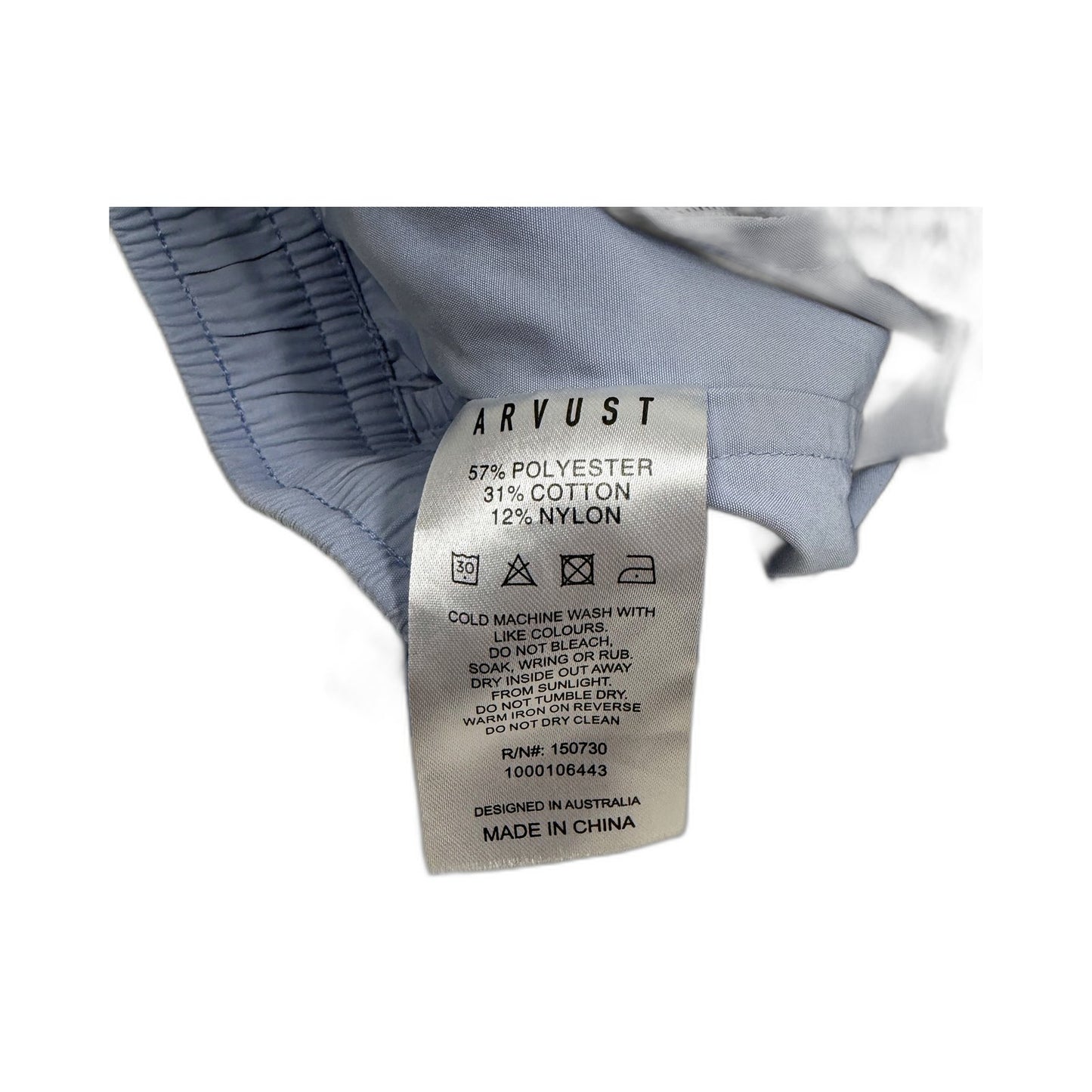 Arvust Womens Lightweight Casual Comfortable Swim Shorts in Blue Size 14 NEW