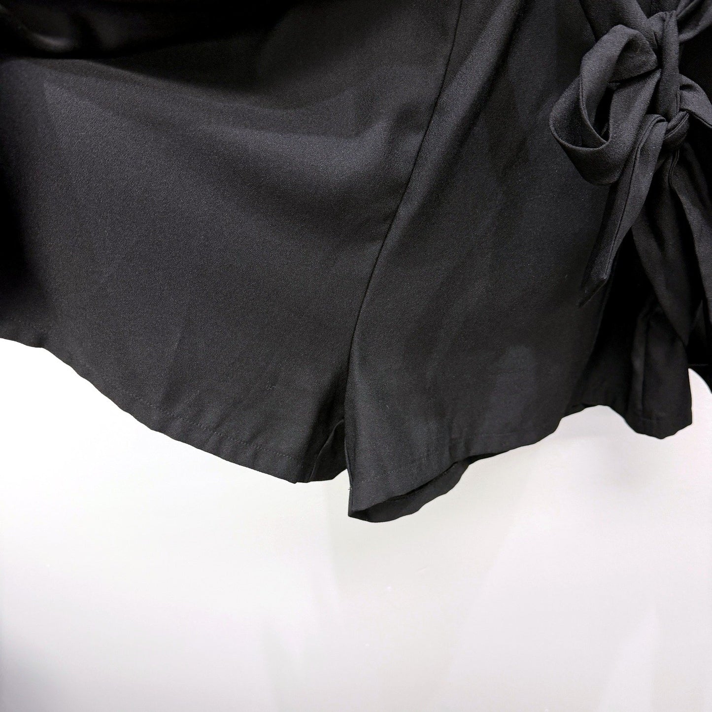 City Chic Womens Sleeveless Tie Waist Dress with Pockets Black Size XS