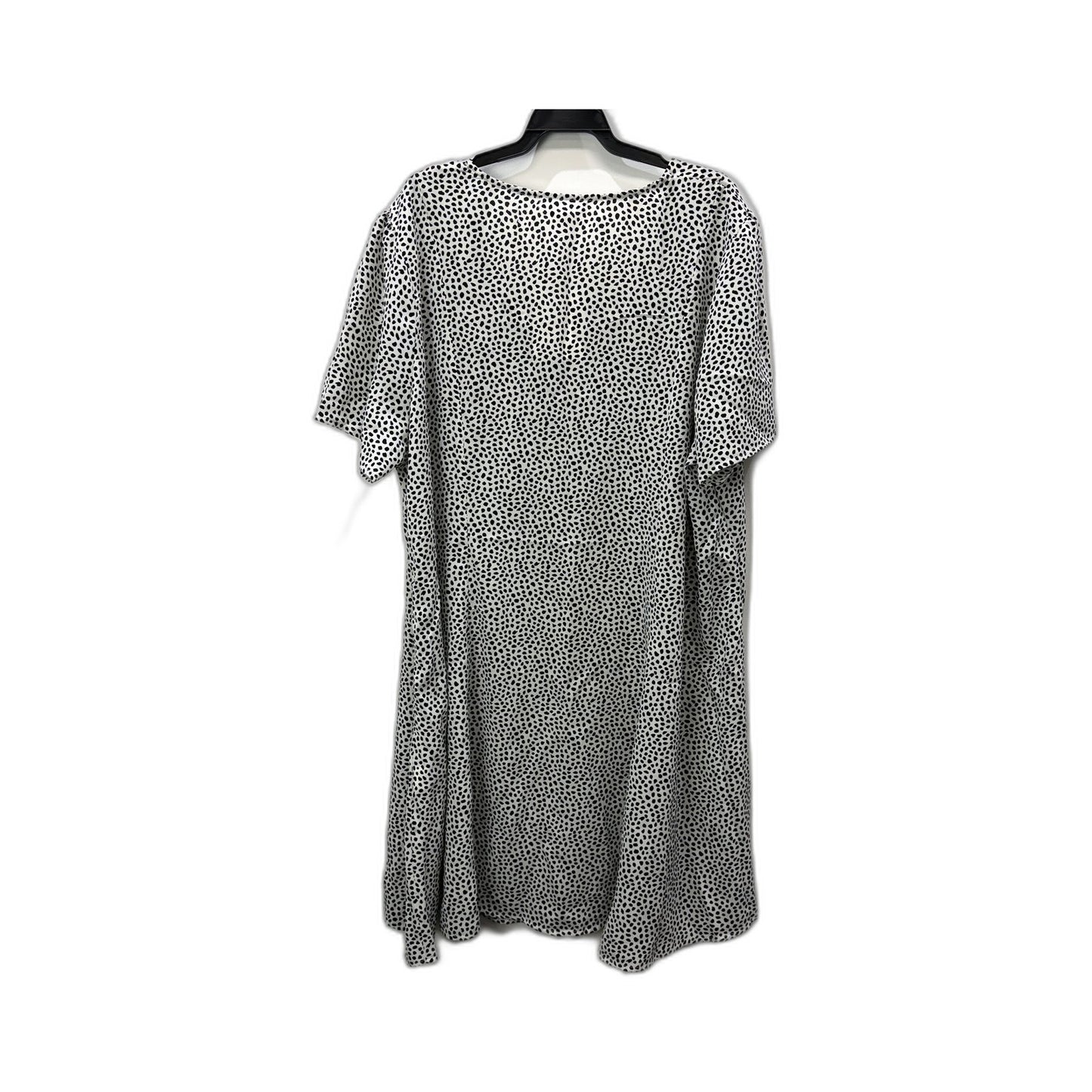 Glamorous Womens Polka Dot Midi Dress Casual Feminine Cream Spot Size 24 NEW