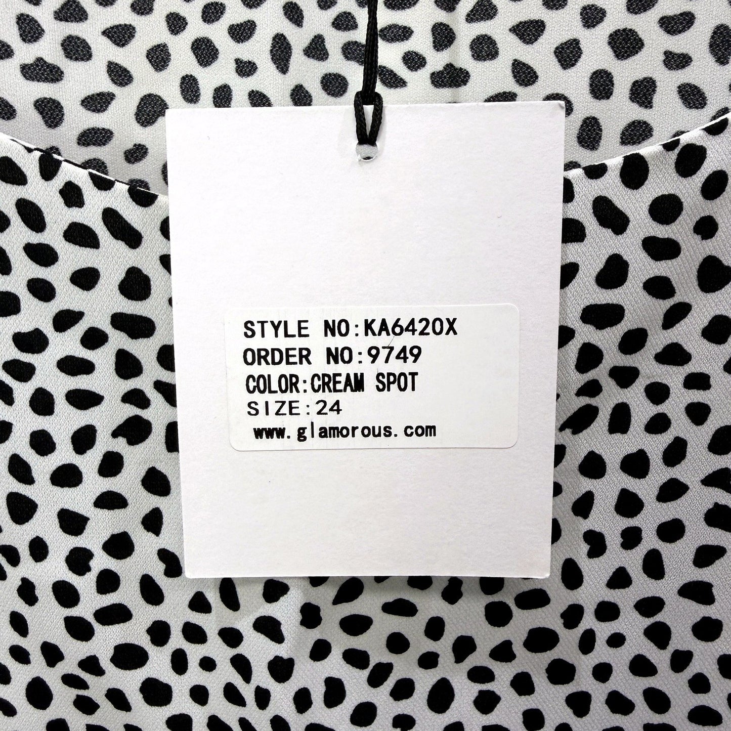 Glamorous Womens Polka Dot Midi Dress Casual Feminine Cream Spot Size 24 NEW