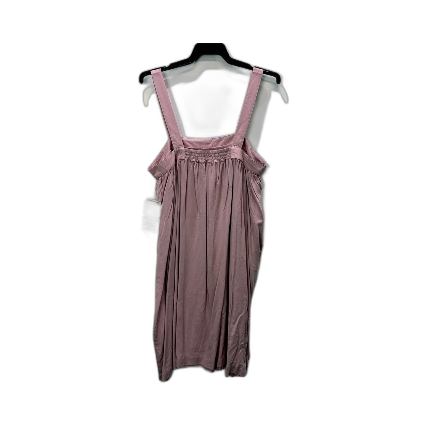 Ella Womens Viscose Dress Adjustable Straps Gathered Waist Pink Size S NEW