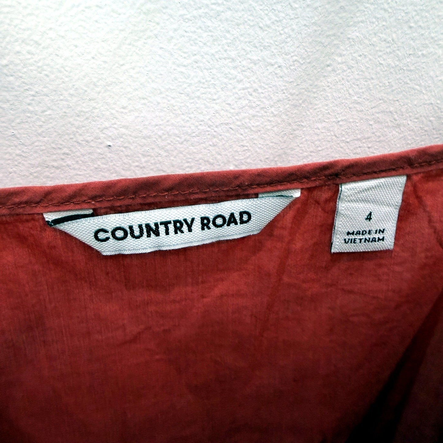Country Road Womens Burgundy Cotton Tank Top Dress Size 4