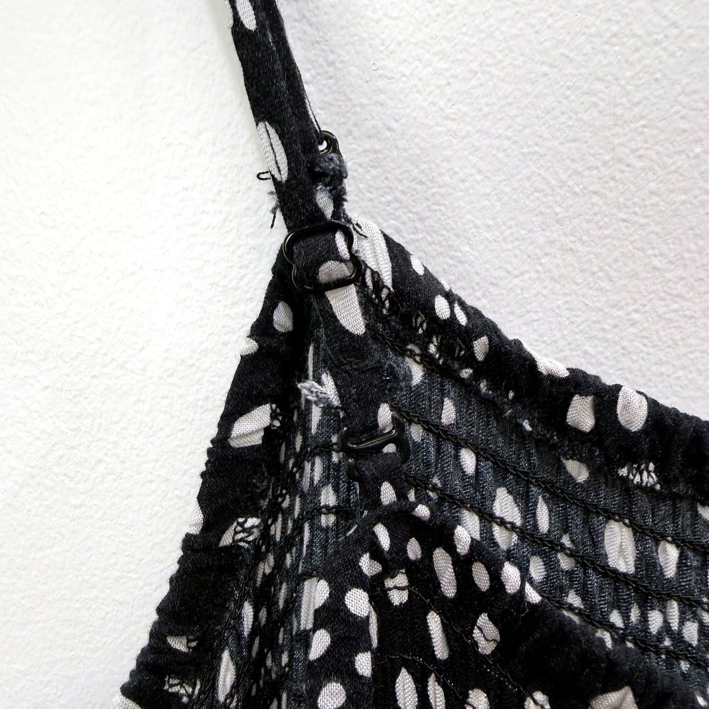 Ed it ed Womens It Plus Size 18 Sleeveless Polka Dot Dress in Black and White