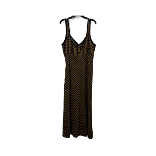 Insight Womens Grunge Laid Midi Dress in Brown, Size M NEW
