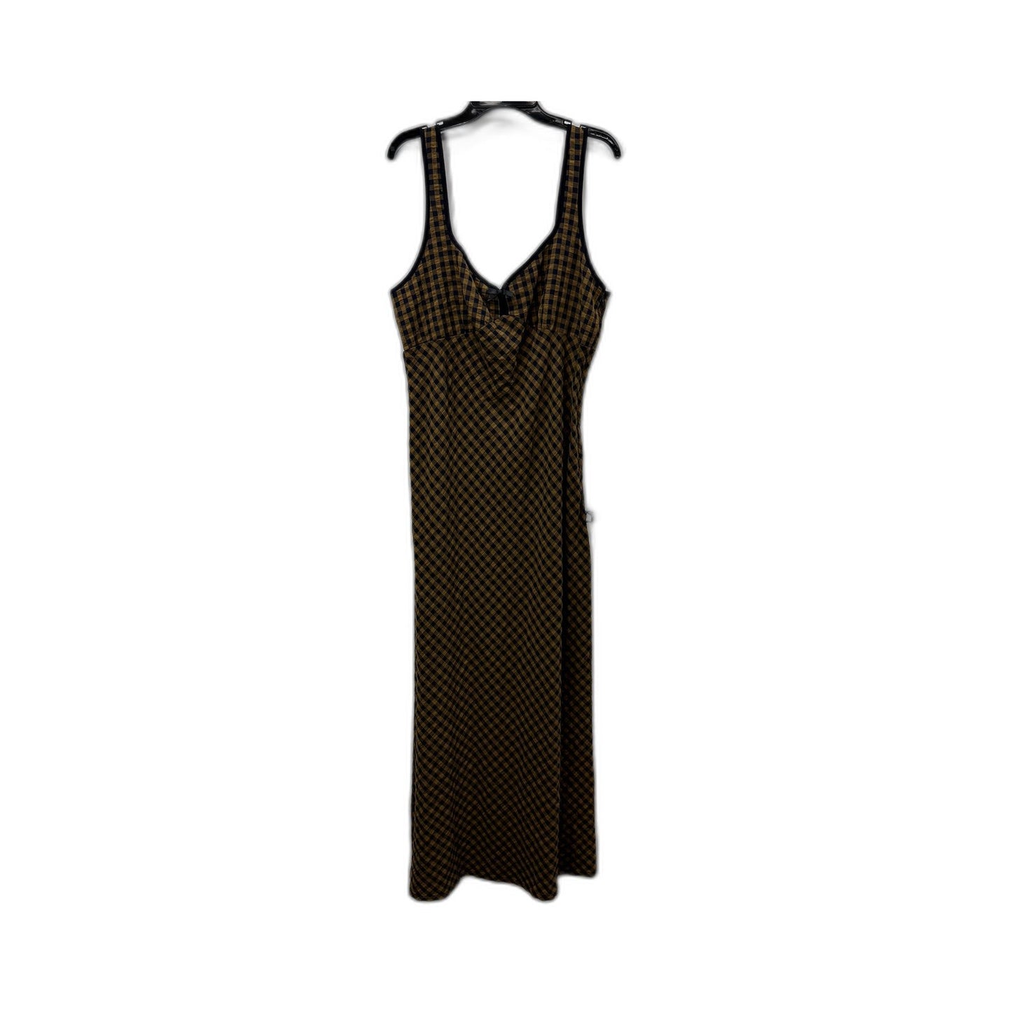 Insight Womens Grunge Laid Midi Dress in Brown, Size M NEW