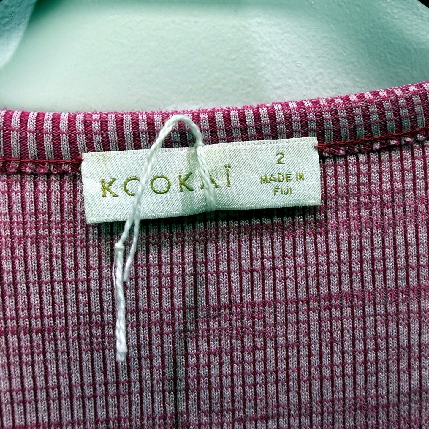 Kookai Womens Ribbed Knit Sleeveless Dress Cutout Detail Pink Size 2 NEW