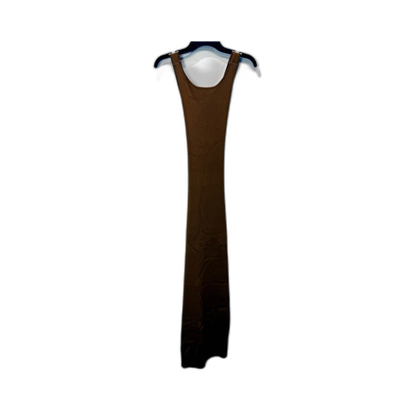 Sir. Womens Ribbed Knit Sleeveless Two-Colour Camel Dress by Size 1 NEW