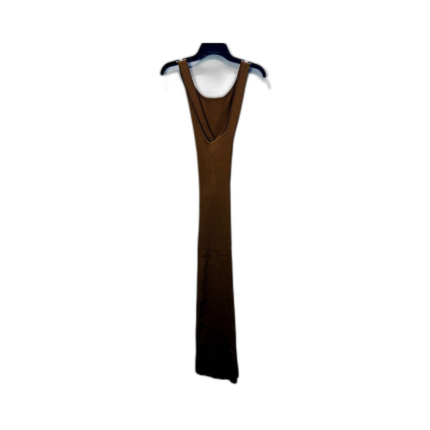 Sir. Womens Ribbed Knit Sleeveless Two-Colour Camel Dress by Size 1 NEW