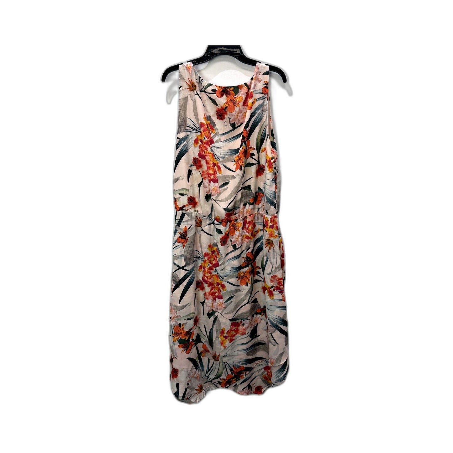 Table Eight Womens Floral Print Sleeveless Dress in Multi Color & by Size 14
