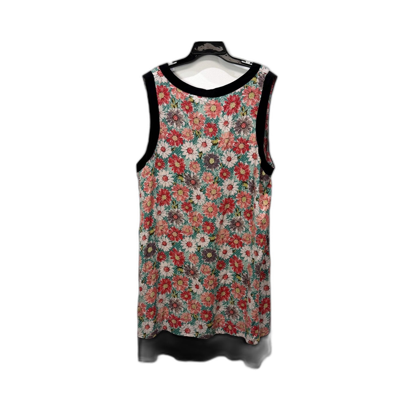 Caroline Morgan Womens Floral Print Sleeveless Dress Casual Feminine Size 18 NEW