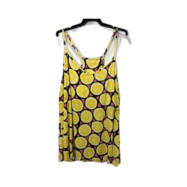 Peter Alexander Womens Lemon Print Dress Shelf Bra Tank Top Size 2+