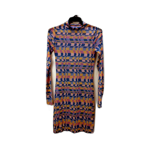 Cotton:on Womens Bodycon Dress - Geometric Colorful Print Multi Color S