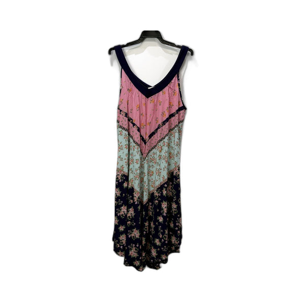 Peter Alexander Womens Floral Print Tiered Dress Casual Feminine Multi Color