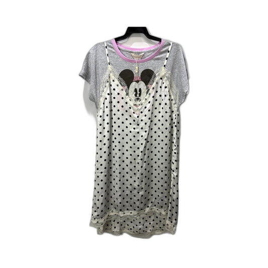 Disney Gray Pink Polka Dot Lace Sleep Camisole Womens XL NEW