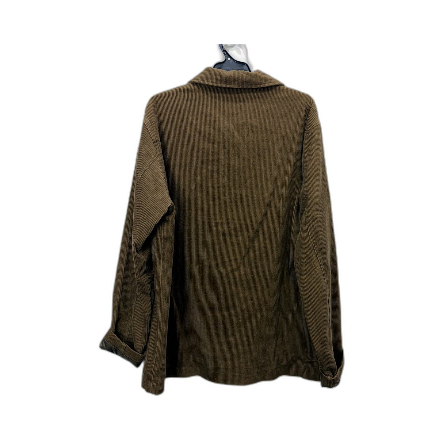 Stussy Mens Corduroy Jacket in Brown - Casual Button-Up Cotton Coat Size L