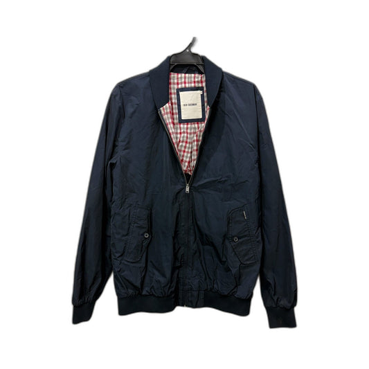 Ben Sherman Mens Lightweight Navy Blue Bomber Jacket, Size M