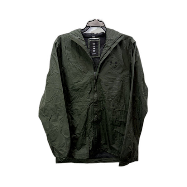 Under Armour Mens Lightweight Hooded Jacket in Olive Green, Size S